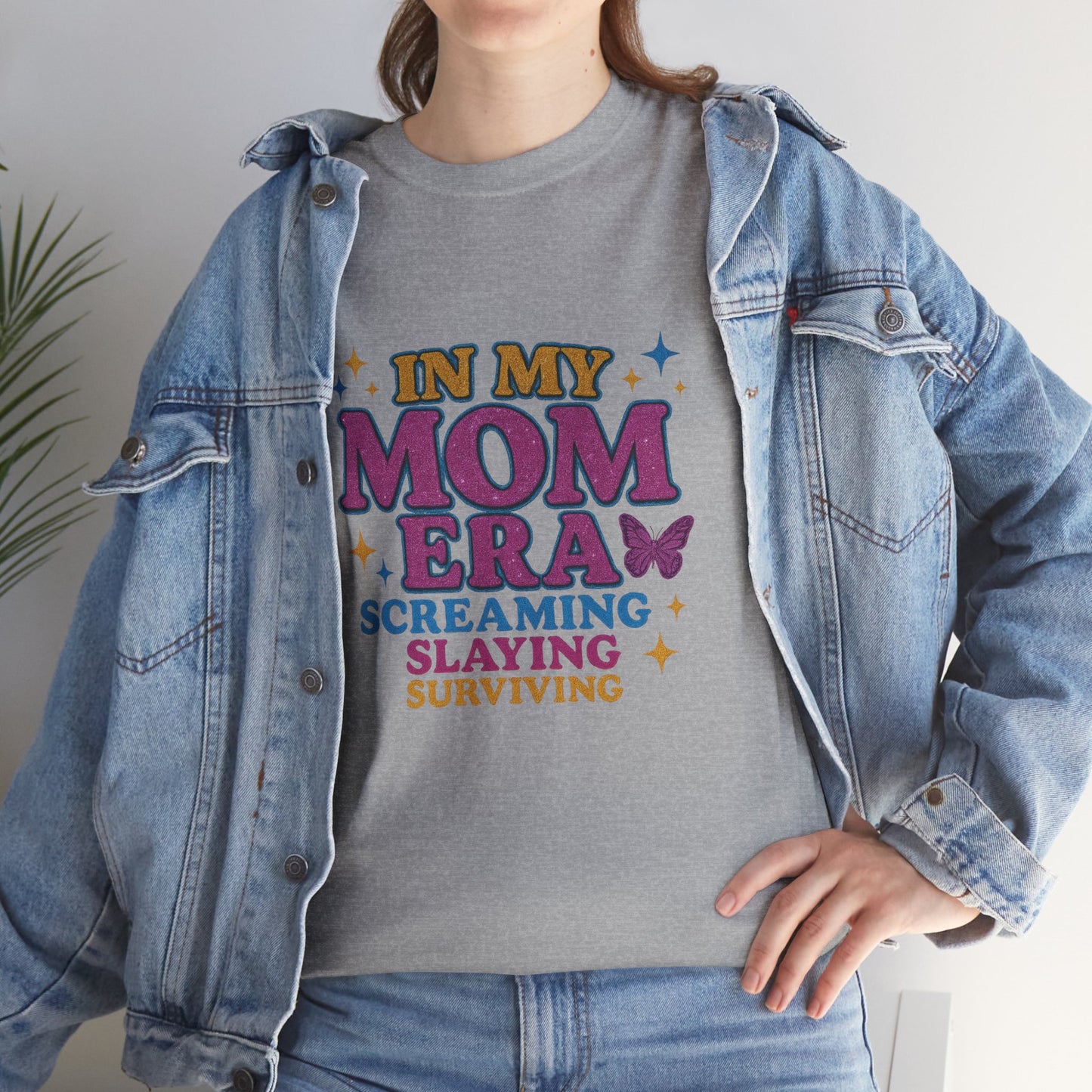 In My Mom Era – Glitter Core Chaos Tee