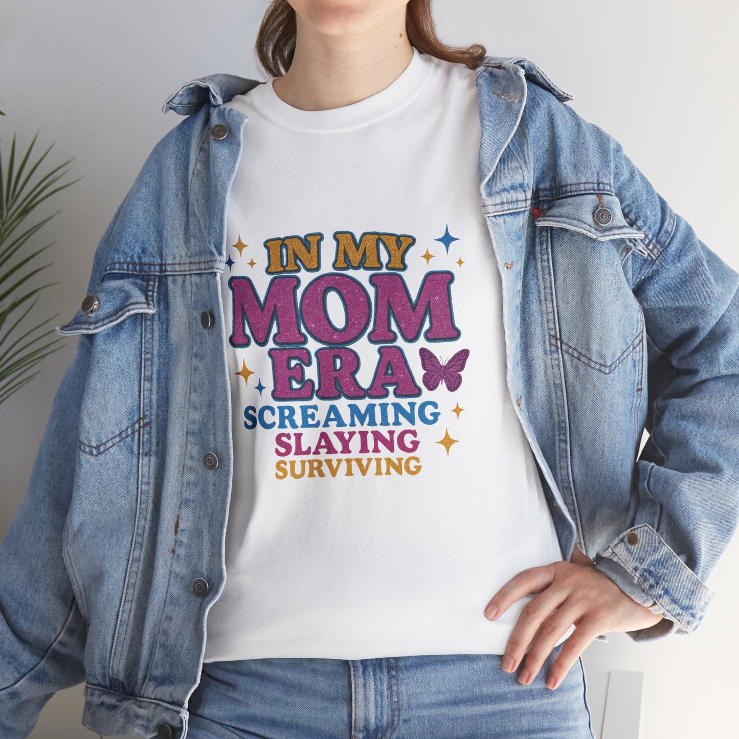 In My Mom Era – Glitter Core Chaos Tee