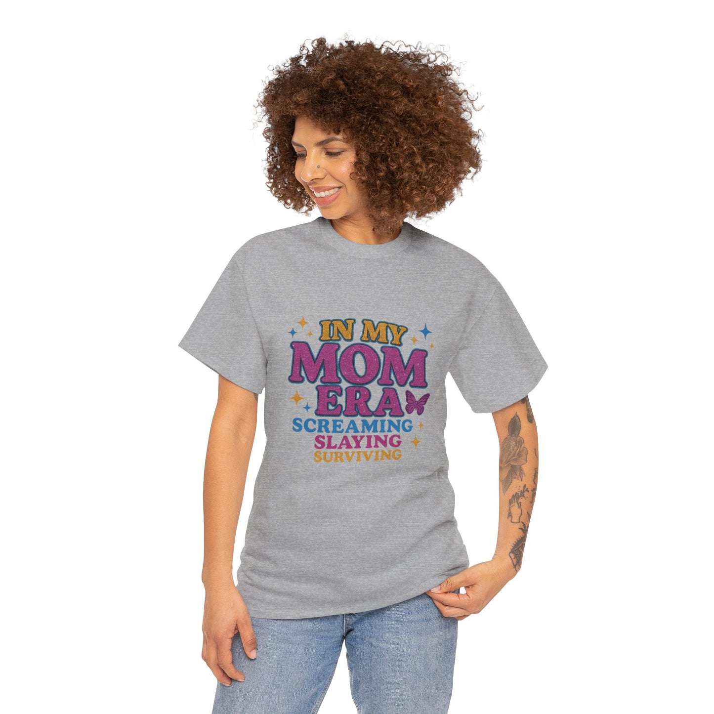 In My Mom Era – Glitter Core Chaos Tee