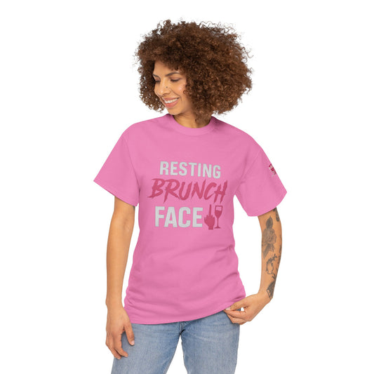 Unisex Brunch Vibe Tee, Casual Cotton Shirt, Resting Brunch Face Top, Fun Gift for Foodies, Weekend Wear, Brunch Lover T-Shirt