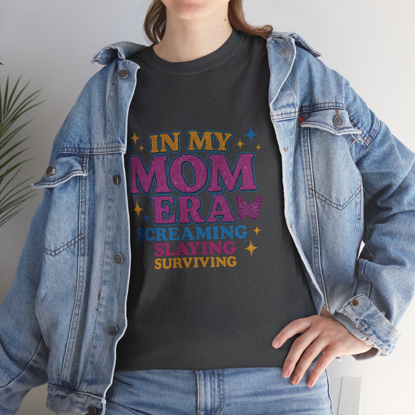 In My Mom Era – Glitter Core Chaos Tee